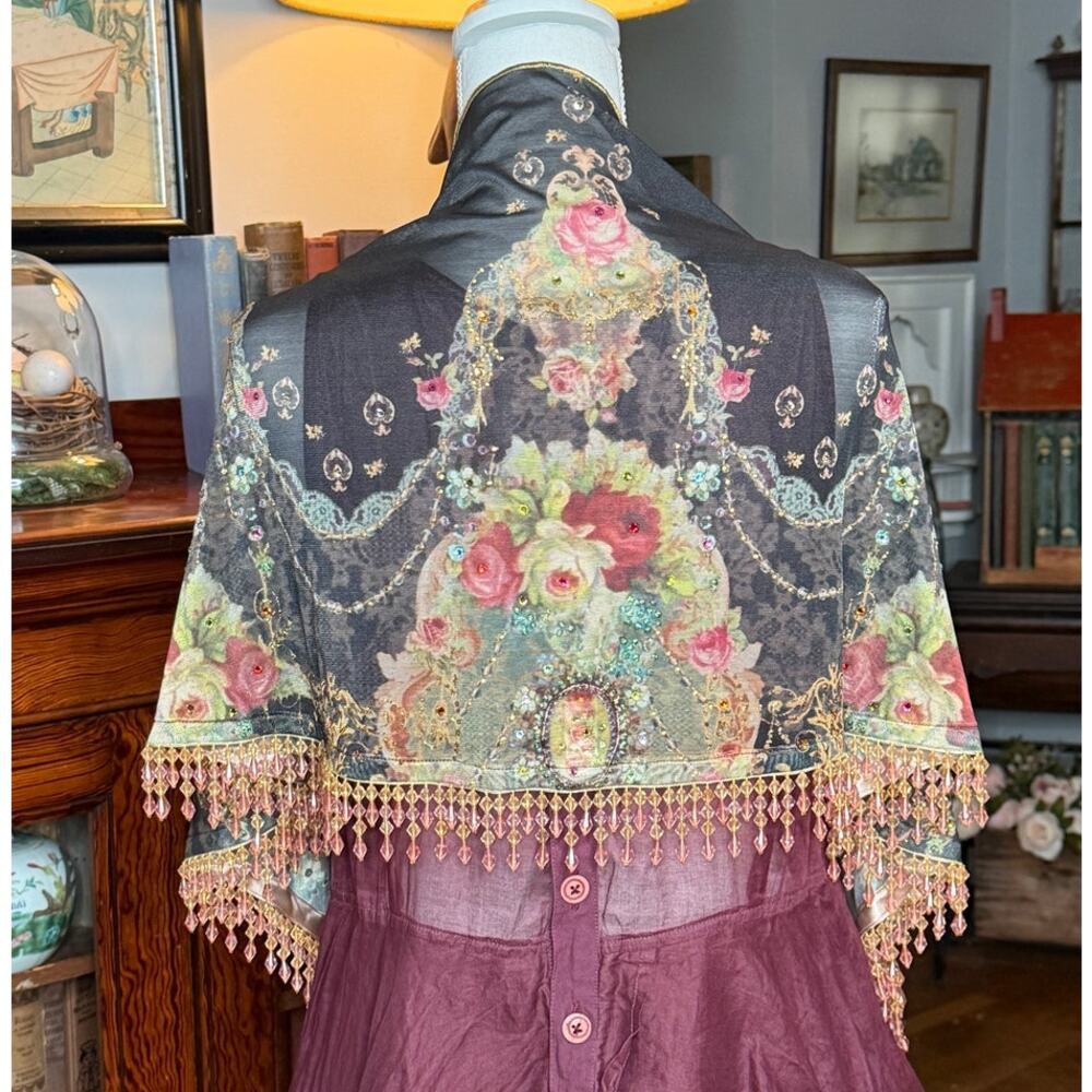 Michal Negrin Beaded Shawl